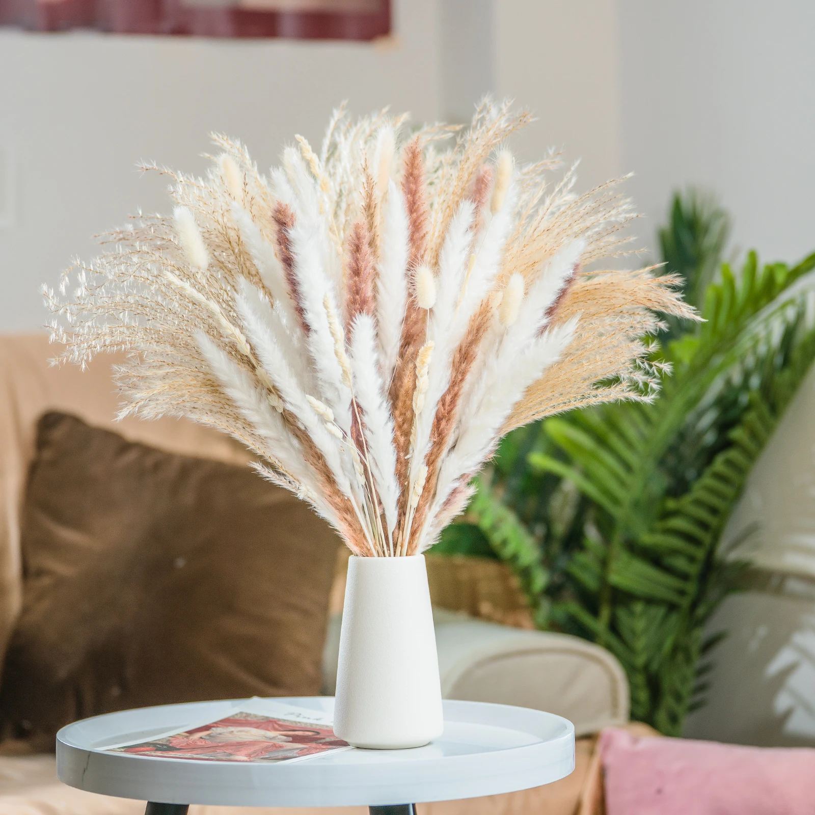 high quality flowers dried flowers and feathers birthday gift for girlfriend valentines day