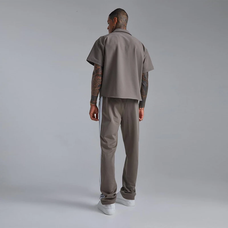 Oem Service Custom Fashion Mens Silk Twill Shirt, Short Sleeve Plus Size Shirts