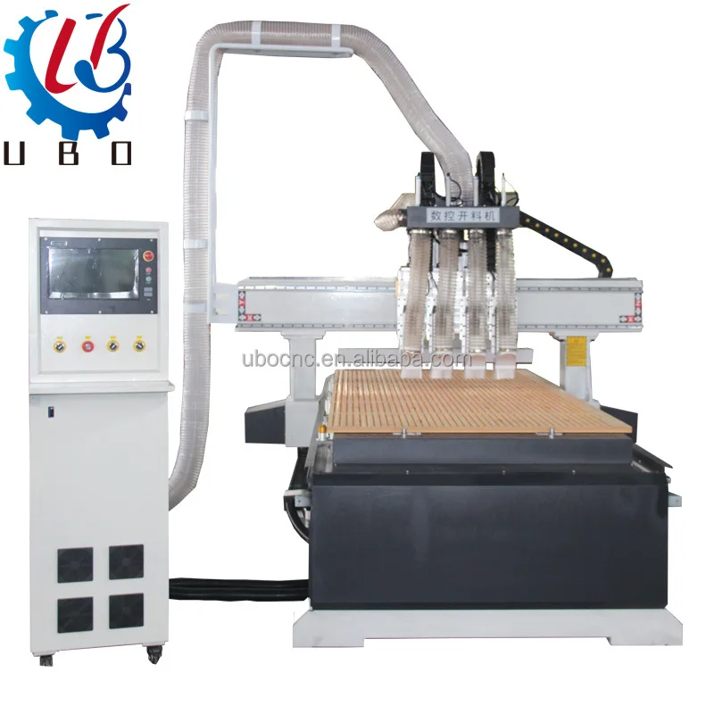 UBO multifunction industrial atc 1325 2030 cnc wood router mdf plywood cutting furniture door making machine