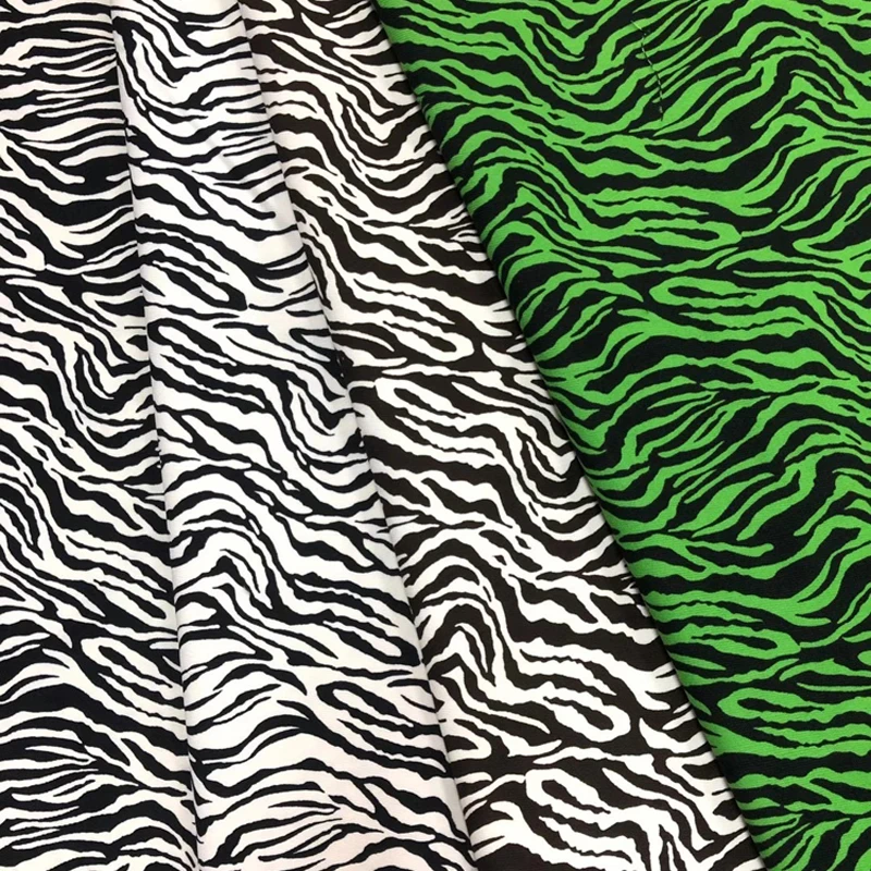 Fashion twill Zebra pattern costomize fabric printing upholstery dress clothing print fabric