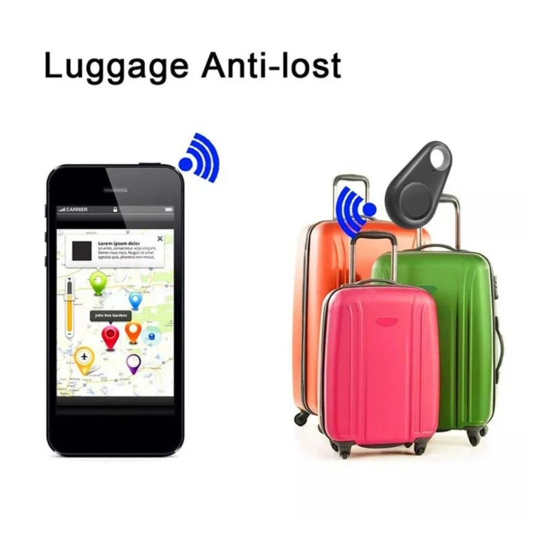 Mini Bluetooth Tag Anti-lost Tracker Key Finder Cat Dog Kids Pet Child Bag Wallet Tracker GPS Locator Alarm with customize logo