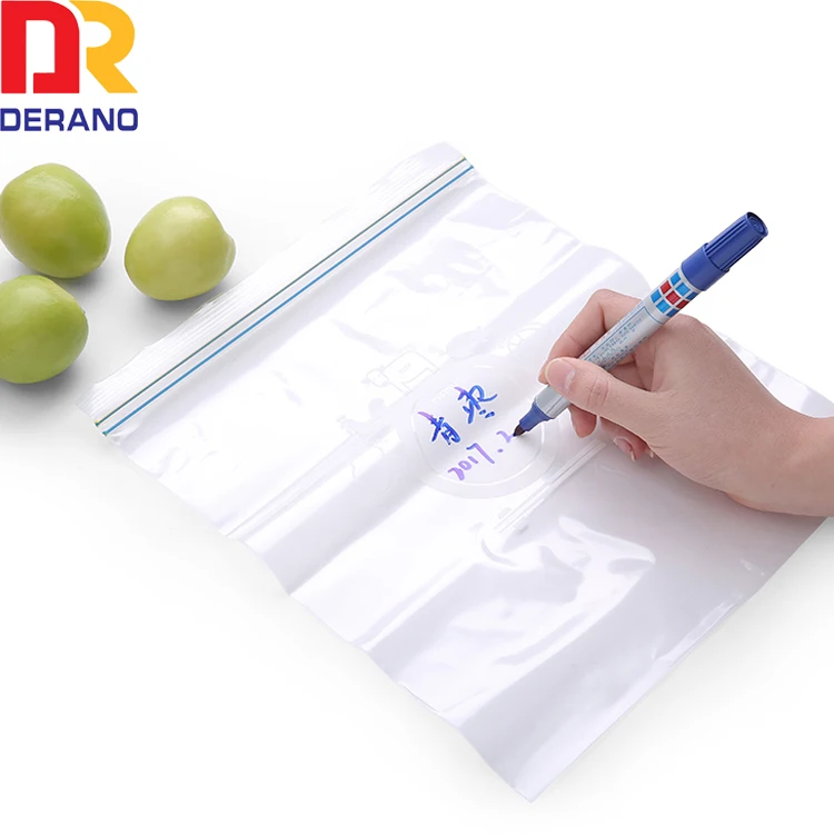 BPA free customized food safe sandwich packaging LDPE double zipper storage bag plastic bag food storaging bag