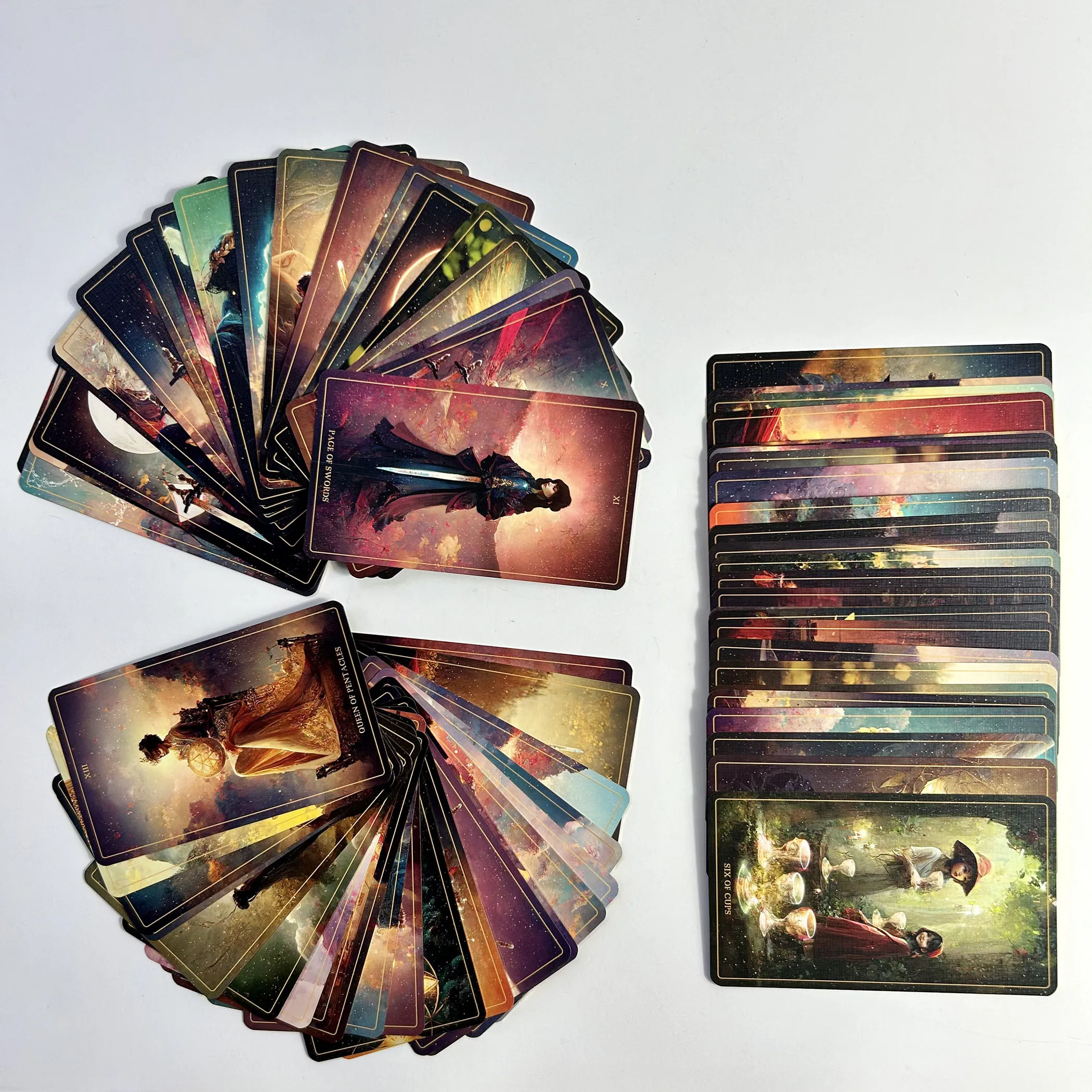 High Quality Printing Gold Foil Tarot Cards Custom Design Fun Playing Gold Edge Stamping Manufacturer Oracle Card Games