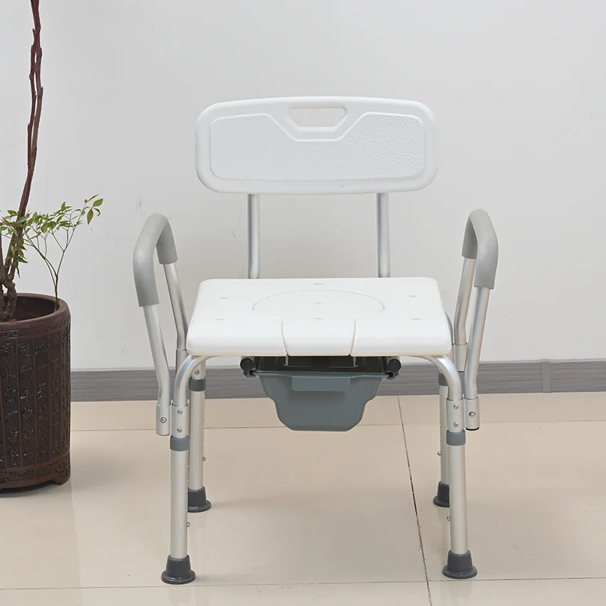 Safe Aluminum Alloy Shower Seat Bathroom Chair Shower Chair for Home care Elderly and Disabled Person