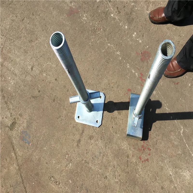 galvanized scaffolding u head jack base screw jack stands shoring jack scaffold base plates