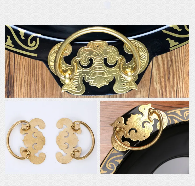 Commercial dragon hot pot restaurant enamel cooked cast iron pot Chongqing Sichuan three grid red soup pot special