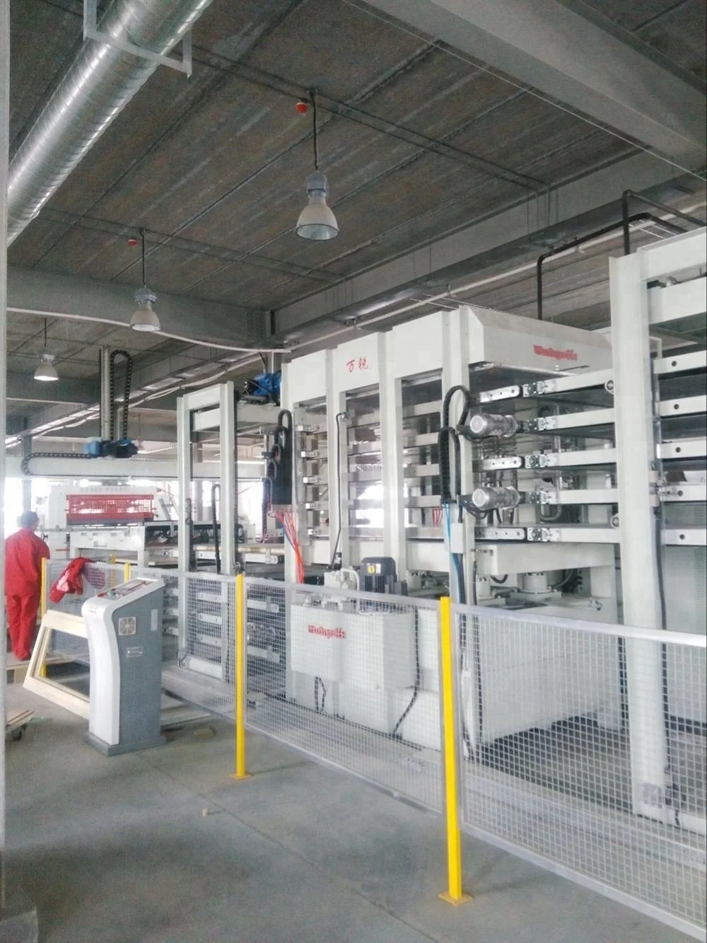 wooden door hot press production line