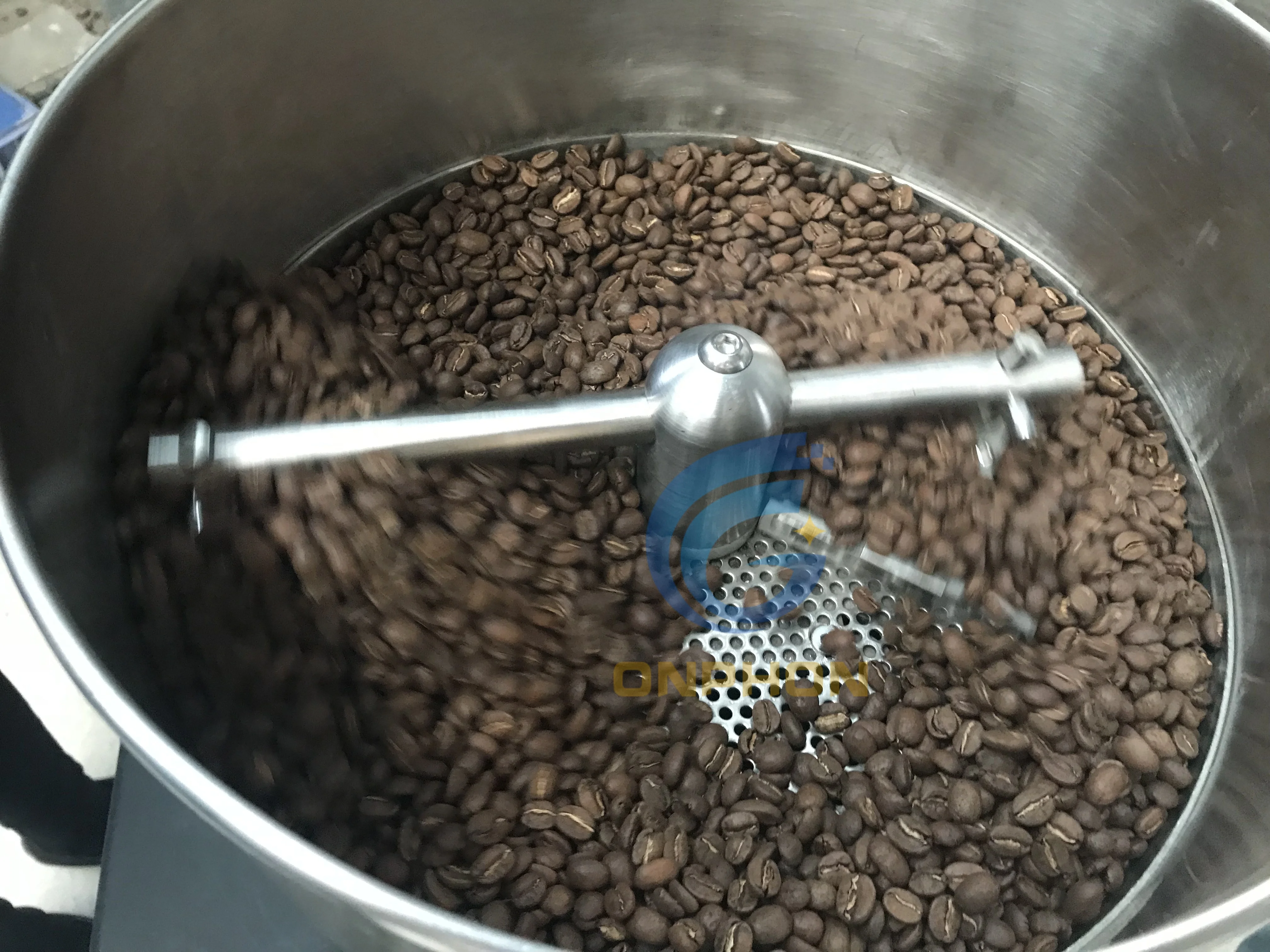 
Automatic tempearure setting cocoa bean roaster machine 