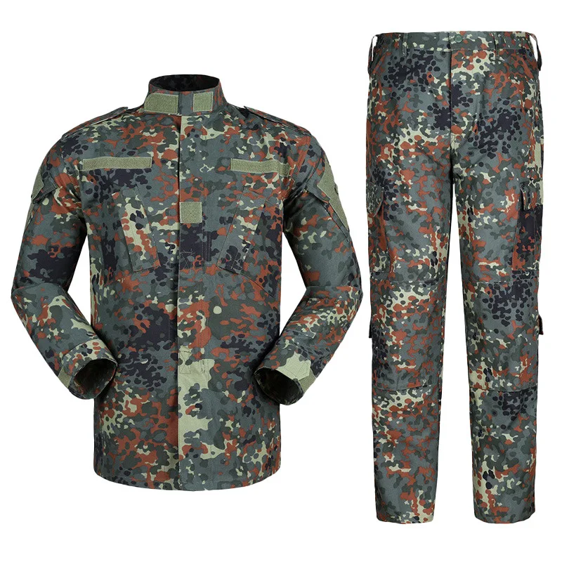 Waterproof Camouflage Training Jacket Suit Frog Tactical Tops Pants Fighting Combat Clothes for Adults