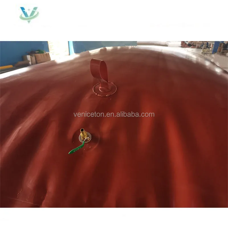Veniceton China manufacturer Collapsible PVC Biogas Storage Bag 10m3 mini biogas plant