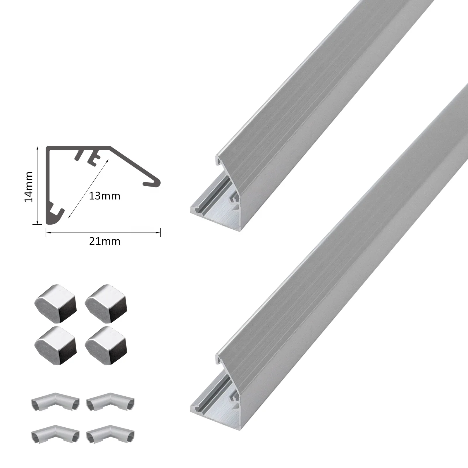 New Model 006B Extruded Aluminum Channel 16*16mm Surface Architectural Hot Selling Aluminum Profile