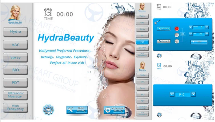 CE approval 9 in 1 hydra master machine facial spa beauty equipment hydro machine blackhead removal vacuum pen BIO PDT