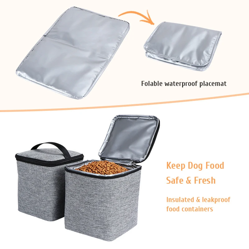 Dog Travel Bag Weekend Pet Travel bag Set for Dog and Cat Airline Approved Tote Multi-Function Dog Bags for Traveling