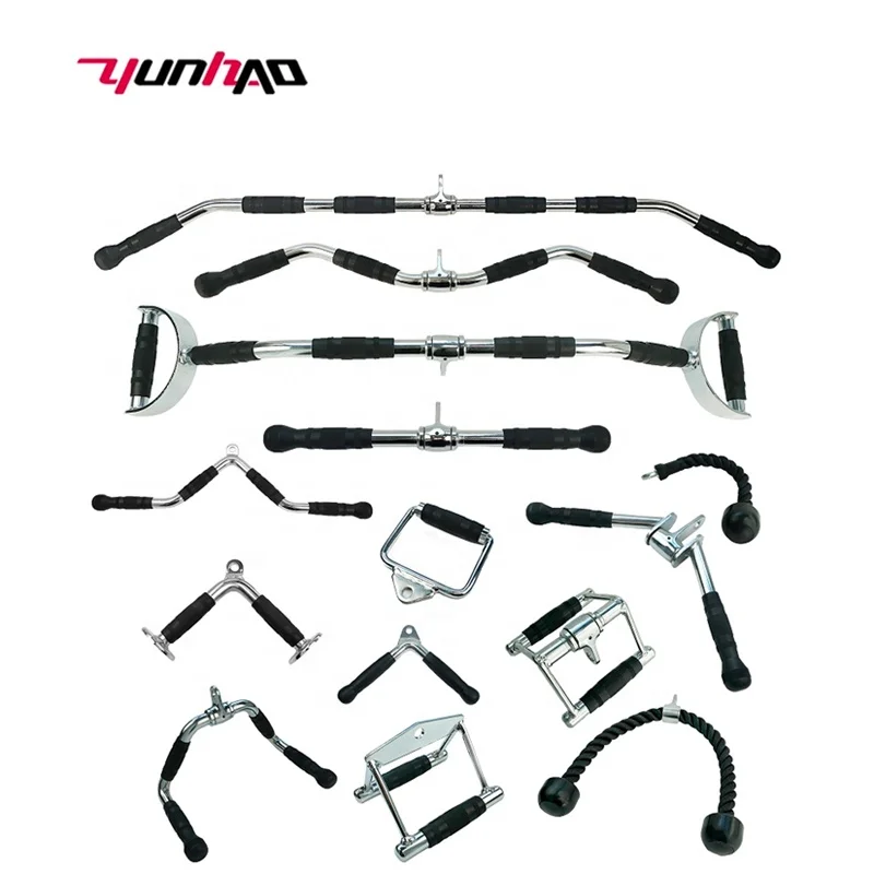 High Quality Gym Strength Exercise Fitness Equipment Triceps Muscles Training Pull Bar Smith Machine Accessories