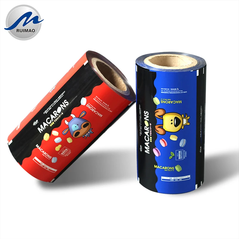 Custom Print Food Grade 250um Lamination 8 Micron Heat Seal Sealing Aluminium OPP PE PET Laminated  Plastic Film Roll For Bags