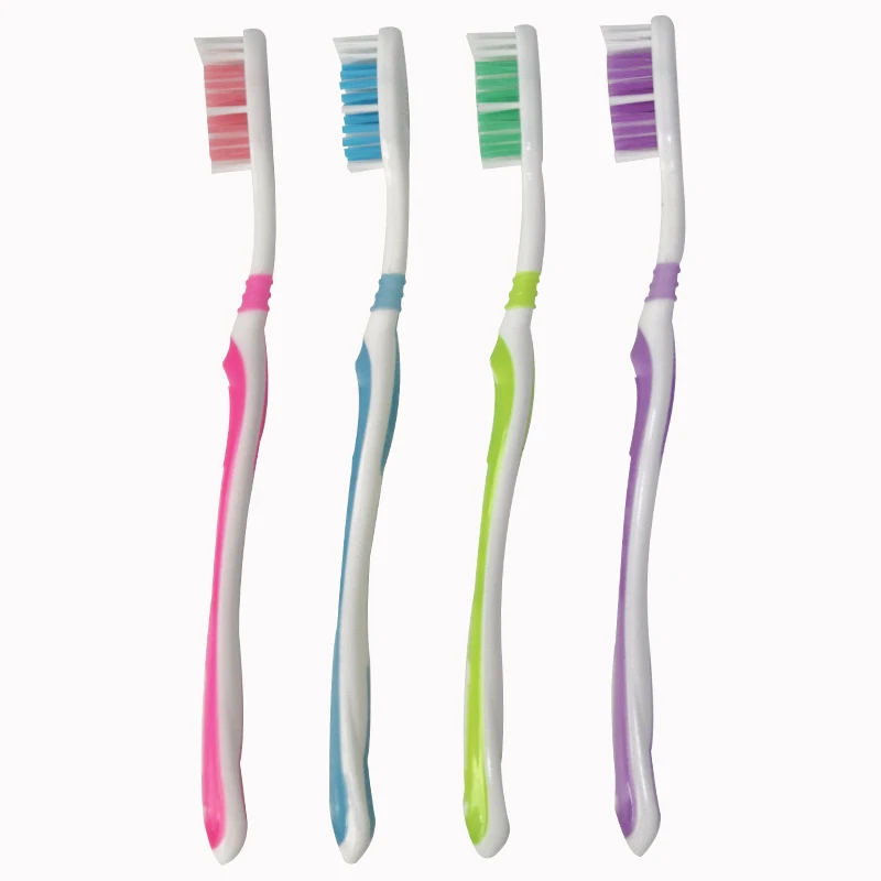 OEM Private Label High Quality Medium Soft Bristle Individual Wrapped Plastic Manual Toothbrush Supplier