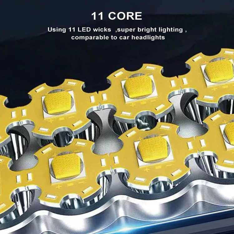 USB  rechargeable  lantern portable solar powered 11 LED lights source flashlamp with COB side light  torch