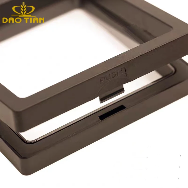 Custom 3D Floating Display Case Transparent PE Film Frame Suspension Box for Jewelry Sundries Challenge Coin AA Medallions Medal