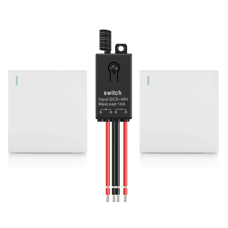 china switch manufacturers with mini 10A dc 5V 6V 9v 12v 24v 36v 48v wall switch panel Smart Home Remote Control Switch for lamp