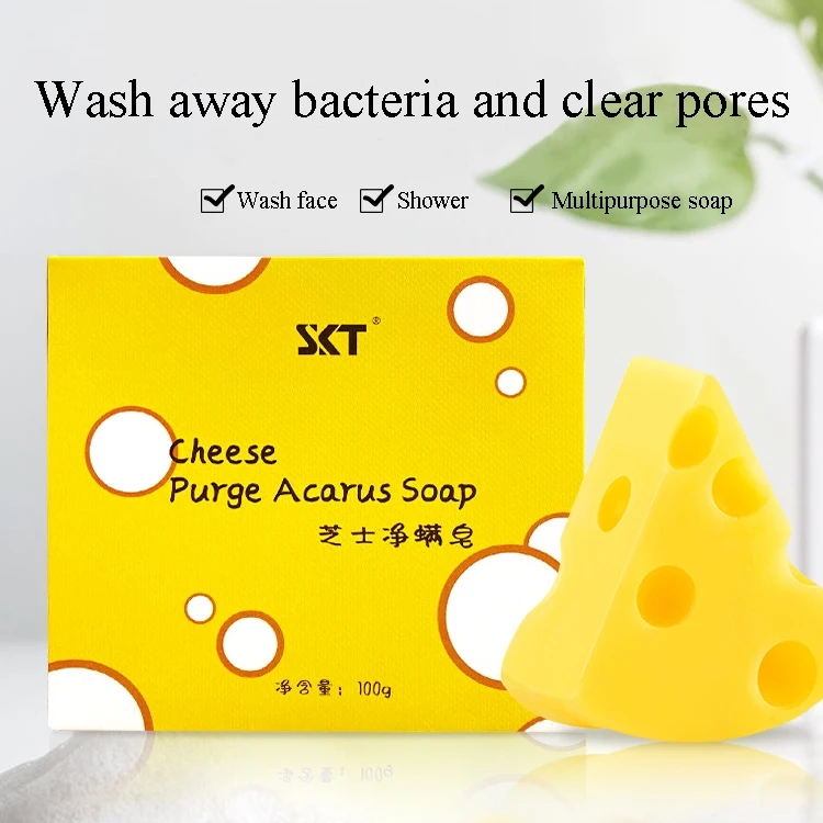 Wholesale Facial Cleanser Moisturizing Whitening Anti Acne Face Cleansing Glycerin Base Cheese Handmade Toilet Soap Bar