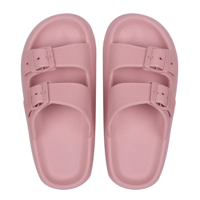 Free Sample Pillow Slippers spring summer comfortable soft home slippers casual fashion platform pillow slides