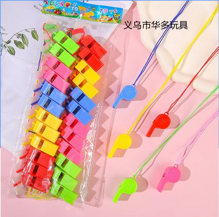 Hot selling plastic whistle 4.5cm competition special referee whistle style store gift.