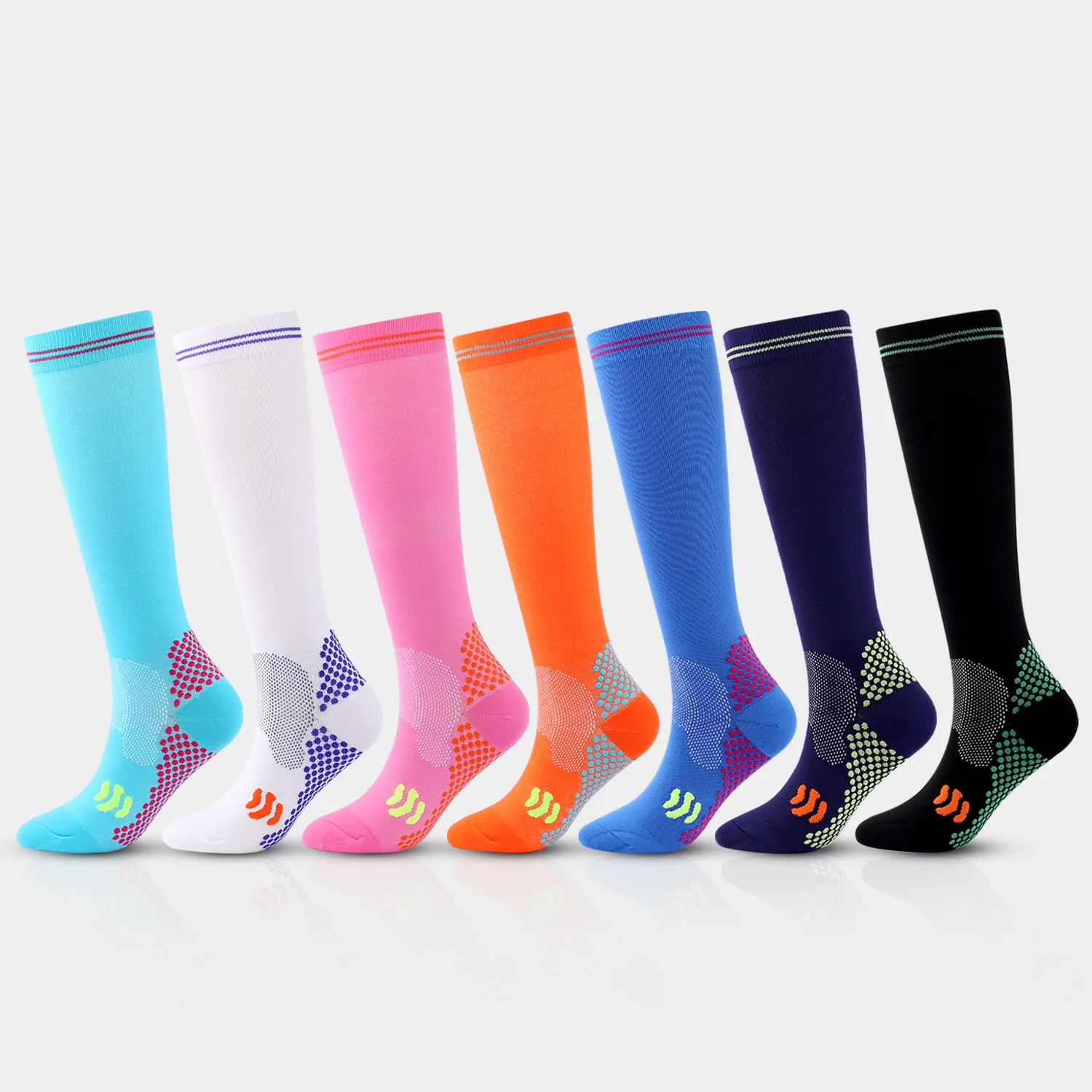 Copper Compression Socks for Women and Men Circulation Best Support for Medical Running Nursing Athletic