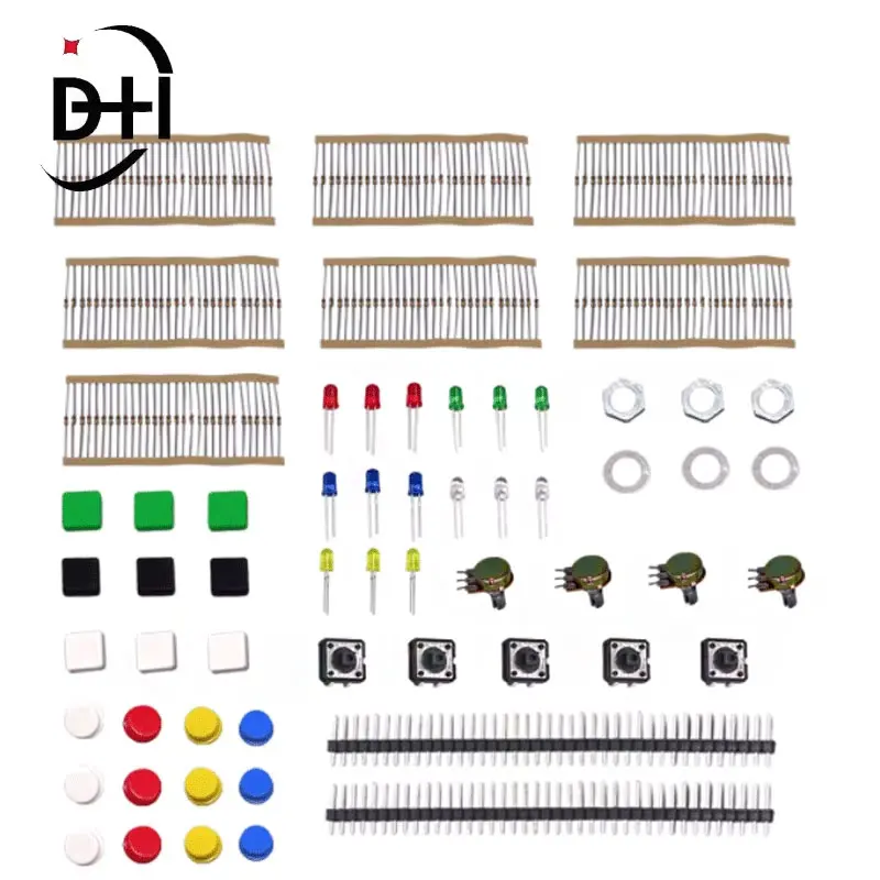 Handy Portable Resistor Kit for Arduino Starter Kit UNO R3 LED potentiometer tact switch pin header