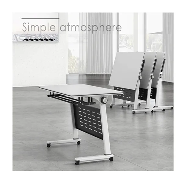 Modern Simple Free Combination Multifunction Folding Staff And Student Training table Conference Desk