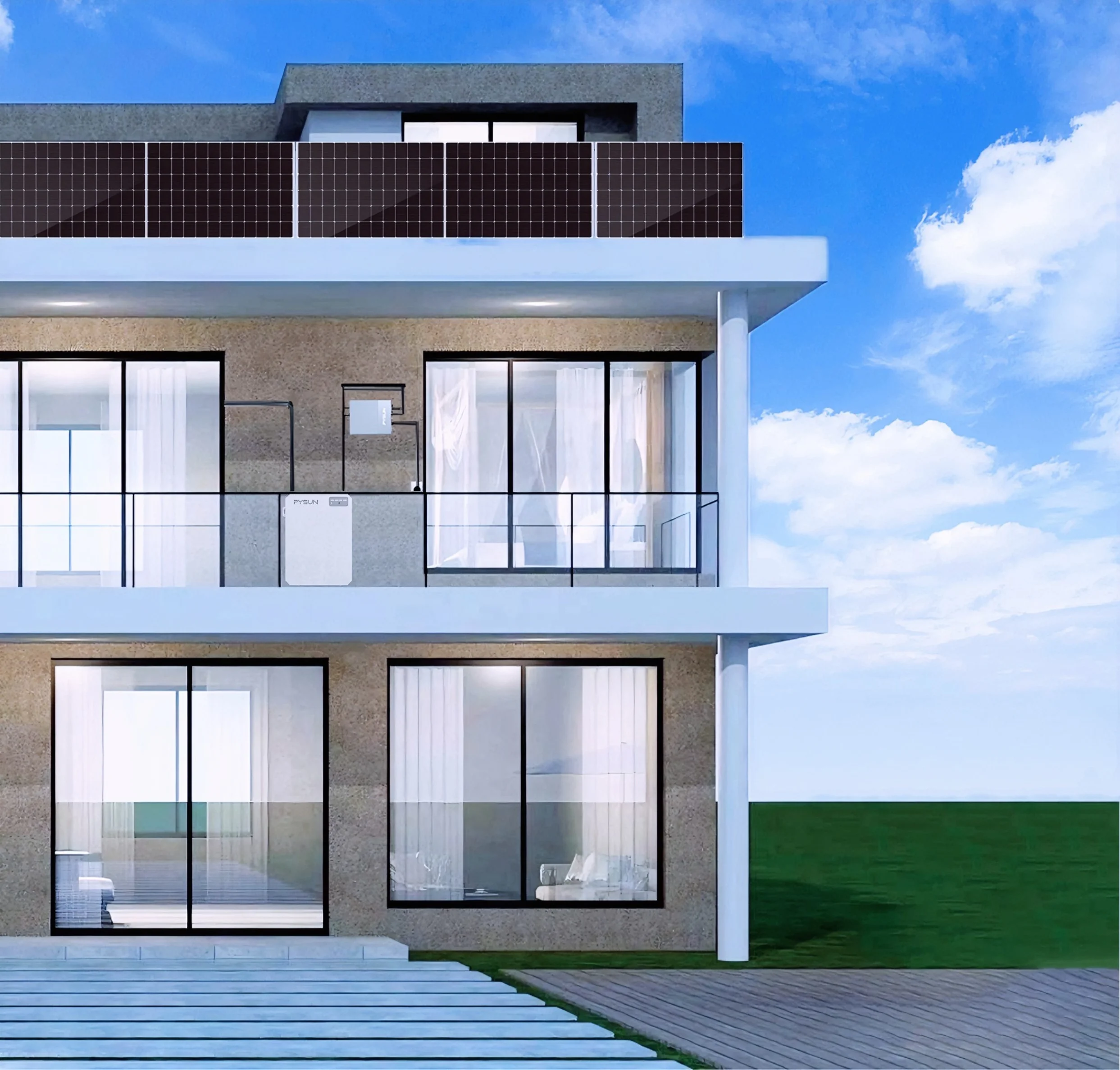 Plug And Play Solar Micro Inverter System Kit Balcony Photovoltaic System Power Plant 1200 Watt Complete Solar On Balcony