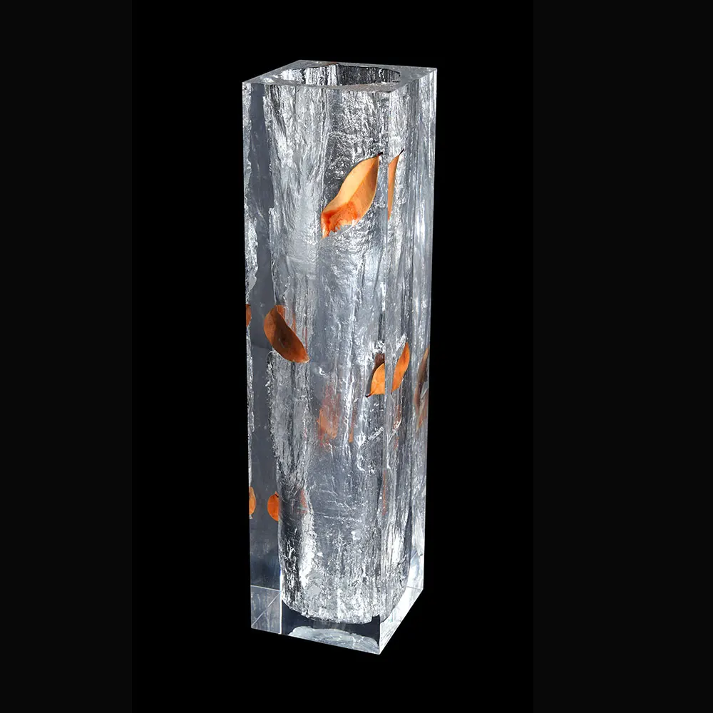 Handmade top design Acrylic crystal flower table vase for home restaurant table flower bottle decor crystal gifts vase