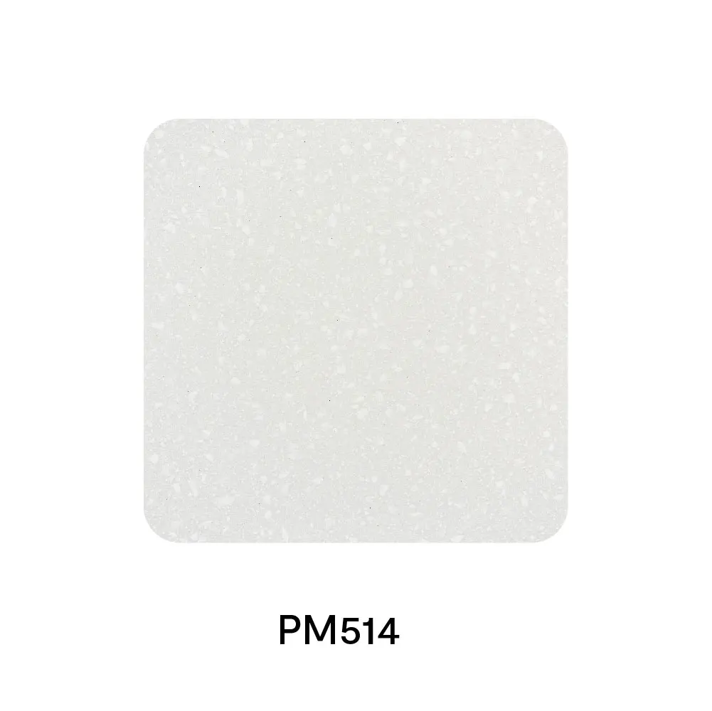 Thermoform Solid Surface Sheet Big Slab More Than 5 Years Modern Particles Veined Customized Pure Acrylic PM514 3.5mm 12mm 25mm