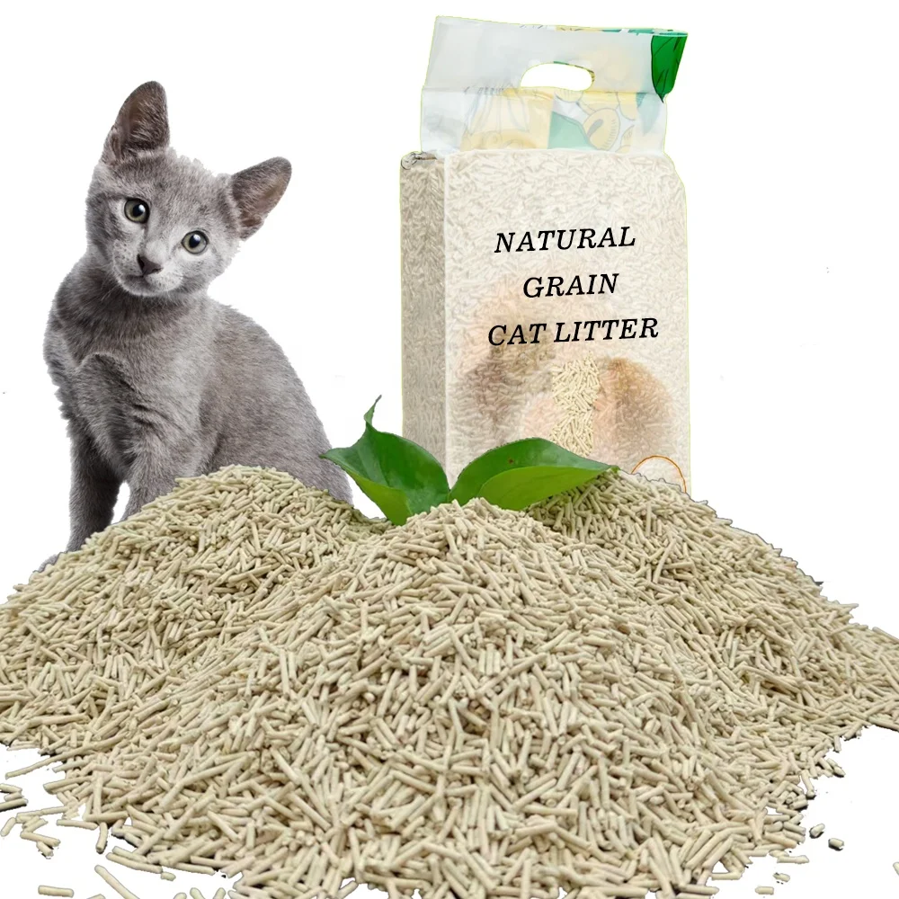 Natural Grain Corn Cob Clumping cat litter Scented  Tofu cat litter  cat litter stand