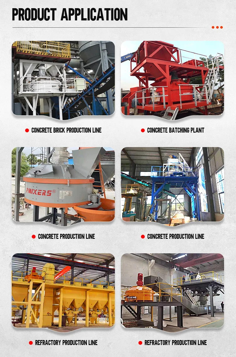 NEW PMC1000L Planetary Concrete Mixer spare parts vertical shaft batch plant mixing machine