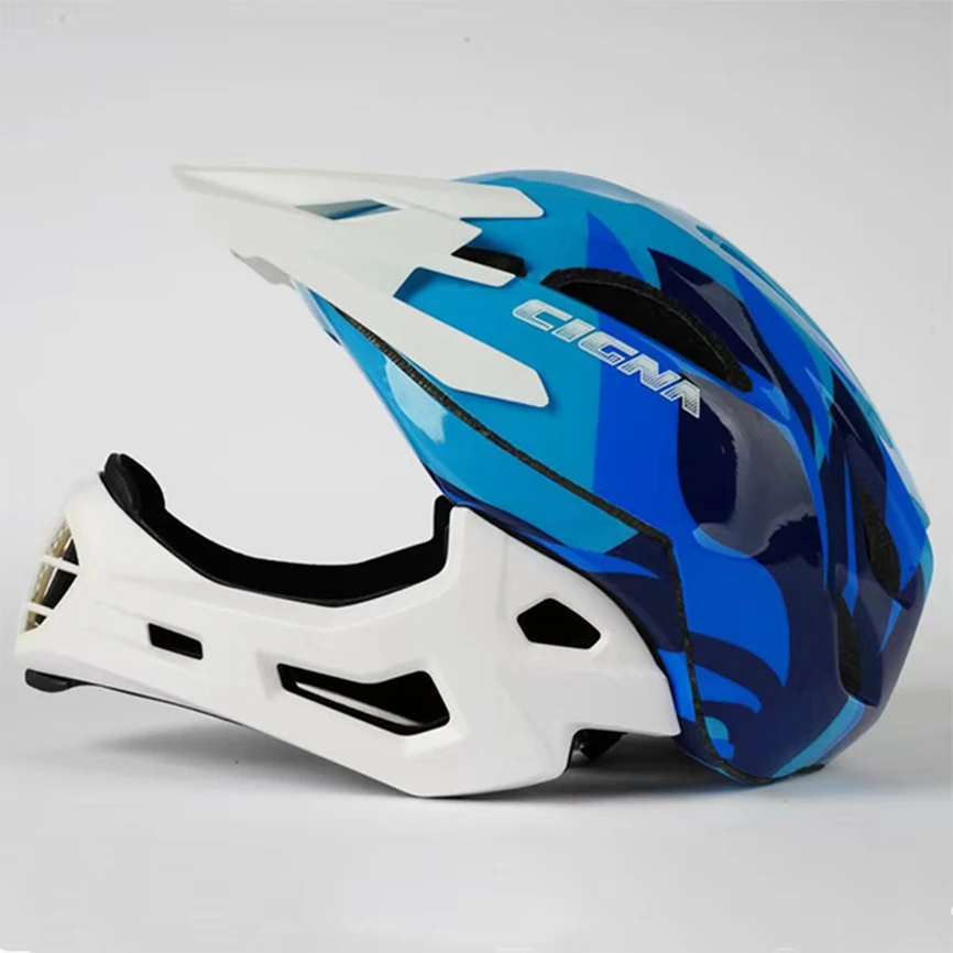 New Design Kids Pro Helmet Mountain Bike Road Full Face Protection and Adjustable skating riding safety protective helmet