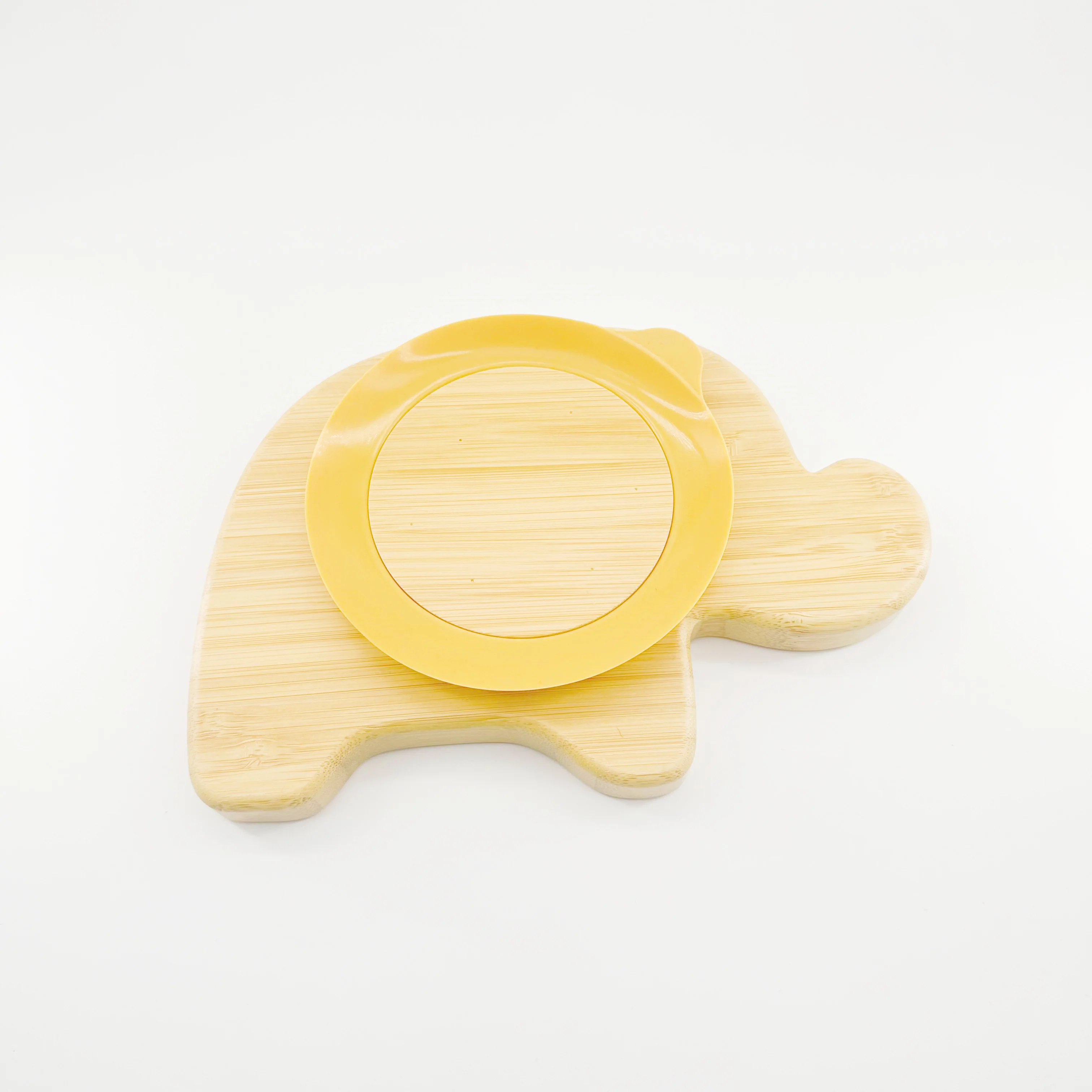 Eco-friendly Bamboo Dinner Plates Fox Sheep Rabbit Elephant Koala Shape Kids Bamboo Animal Baby Plate For Baby And Children