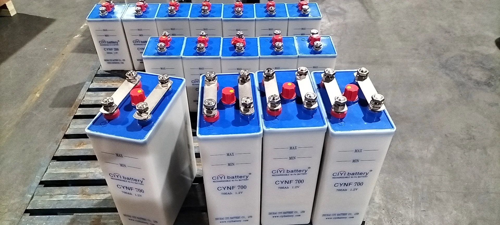 Highest Quality Ni-Fe Battery Home Solar System Battery 24V 48V 100AH and 48V is 40pcs 1.2V100Ah single cells in series