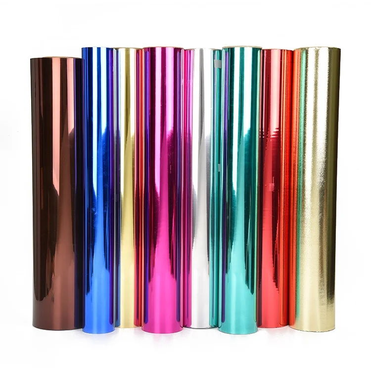 Gold Aluminum Foil Silver Metallized Decorative Film Hard Plastic PVC Sheet Film Roll