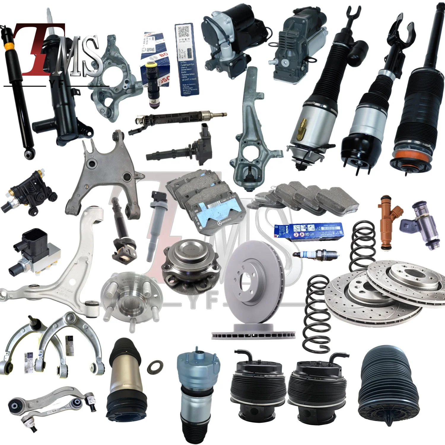 Original adjustable shock absorber repair kit pneumatic suspension for Mercedes, BMW, Land Rover, Porsche, Audi, Volkswagen