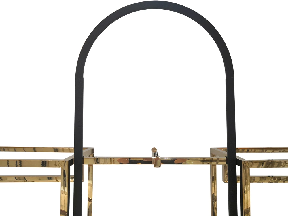 Стеллаж для одежды подставка Золотой магазин светильник дизайнерская стена магазина