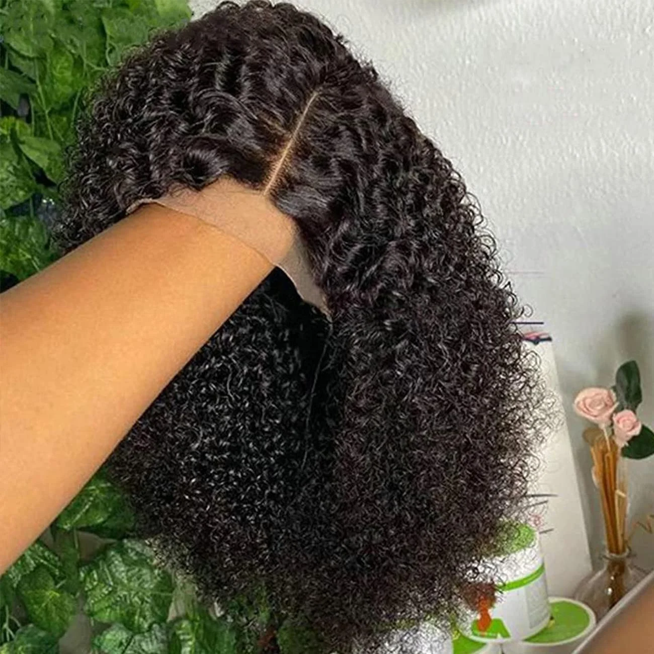 Cheap Afro Kinky Curly Raw Indian Virgin Human Hair Hd Full Lace Frontal Bob Wigs Human Hair Transparent Lace Front Wig Vendor