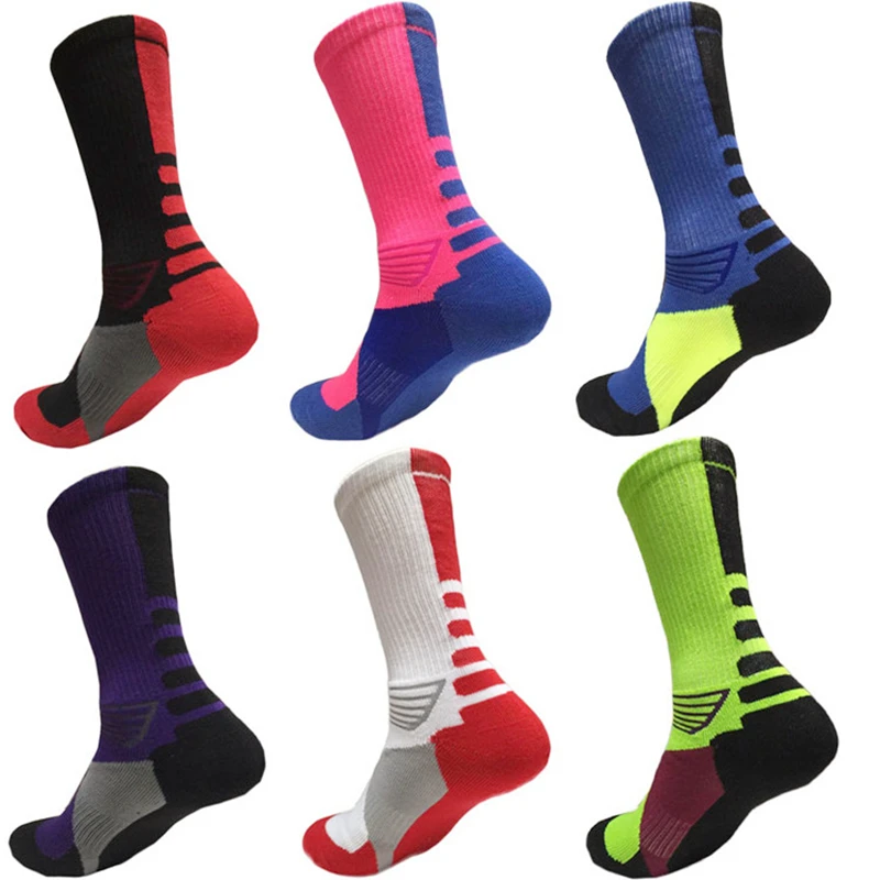 
New custom design basketball cycling compression sports socks custom men women football Soccer sports socks with logo 