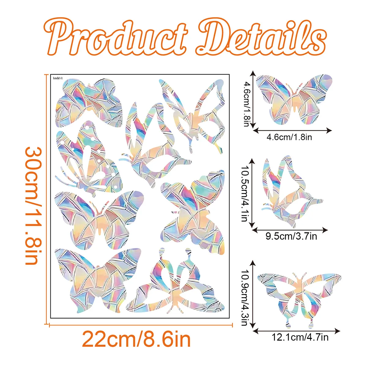 14 designs pvc bird strike prevention catch sun rainbow window stickers 3d prism for window