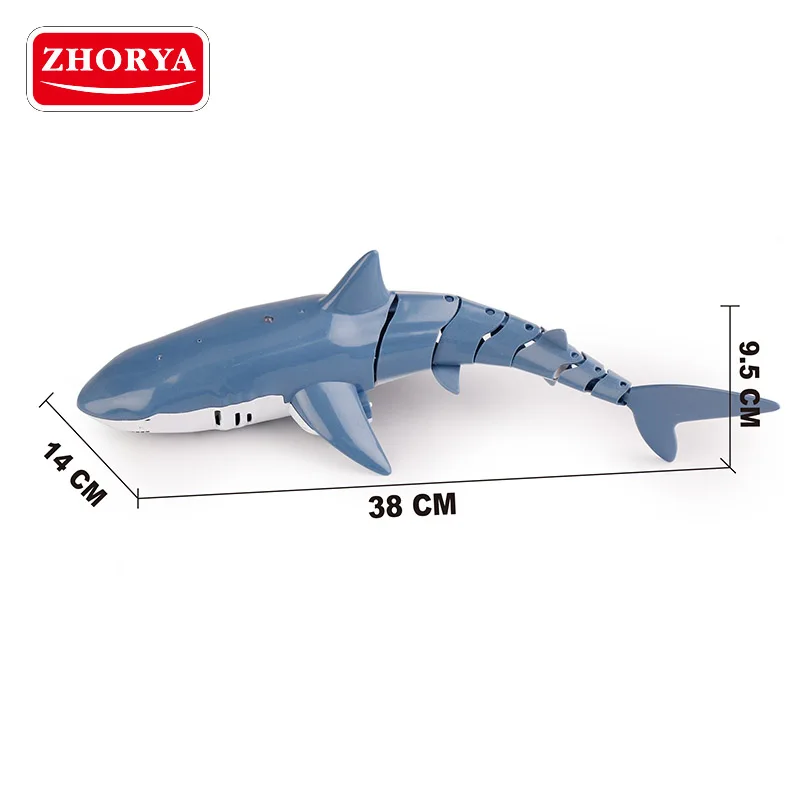 Leemook Simulation Remote Control Fish  Boat Toy Kids Electric remote control spray fish rc shark toy