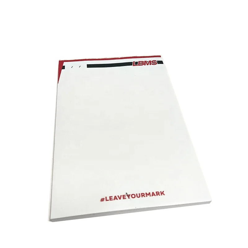 Custom Size A4, A5, A6 logo Printing Blank Writing School Hotel Memo Pad Paper Notepad for Office