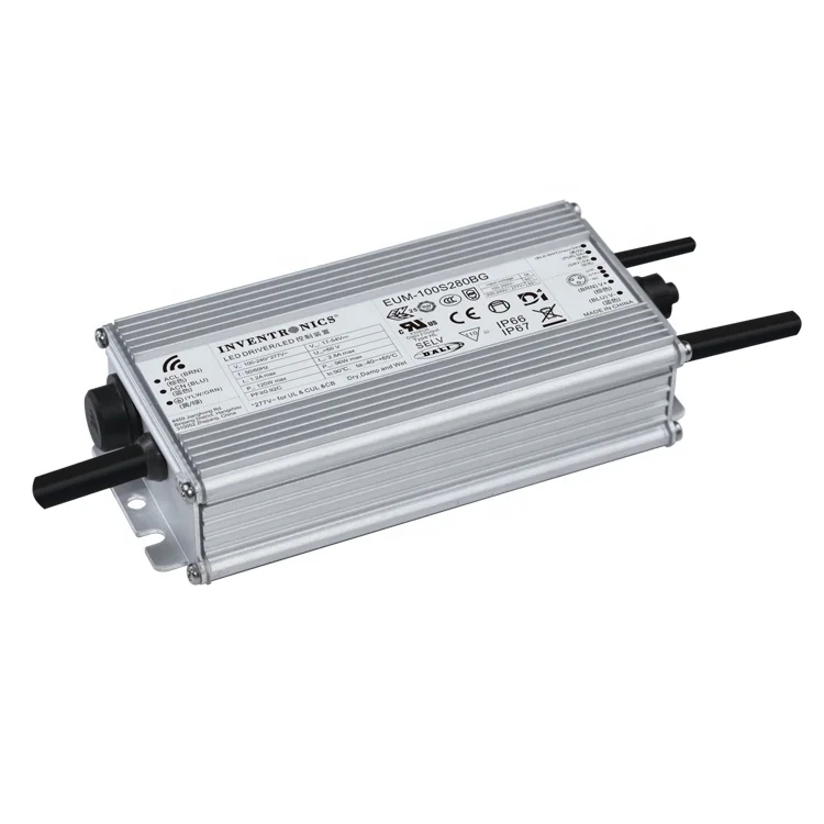 100 ватт inventronics d4i dali Диммируемый IP67 Драйвер 2500ma 50 В Вт 30 светодиодный привод