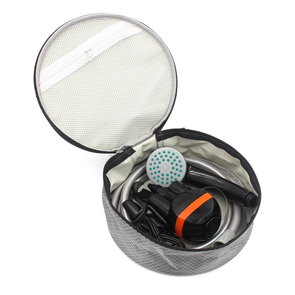 2023 portable 12v rechargeable camping out door shower auto bag hot water 20l 18l rechargeable stand kit pressure accessories