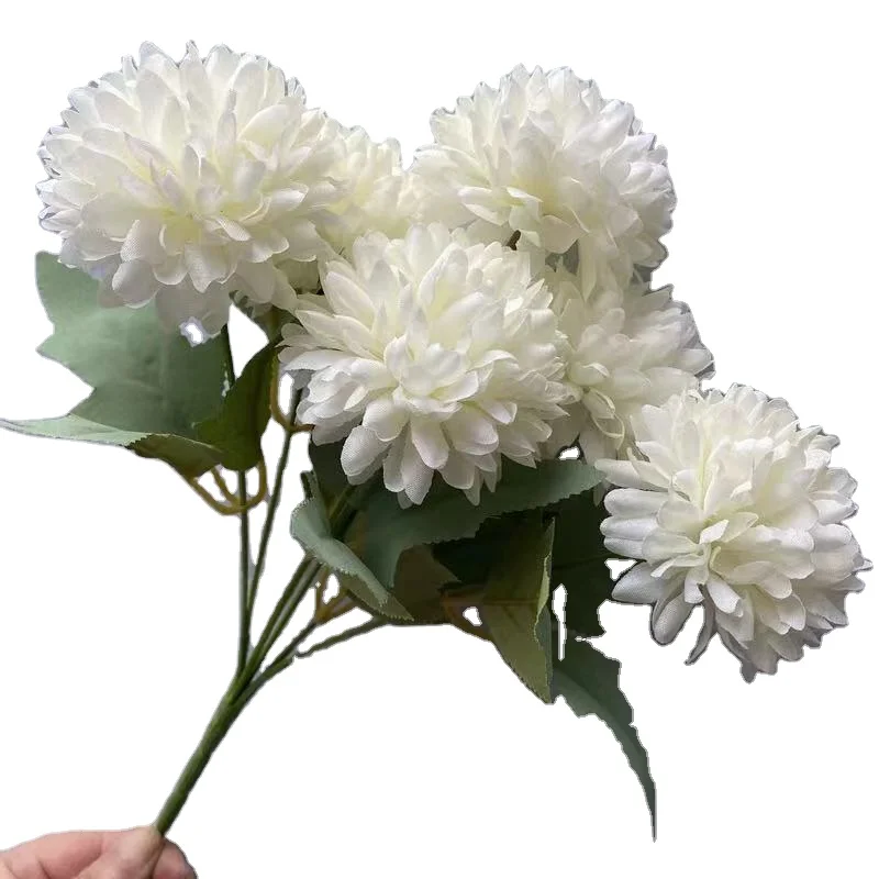Lusiaflower высокое качество 6 9 12 головок букет хризантем разноцветные домашние свадебные украшения цветы