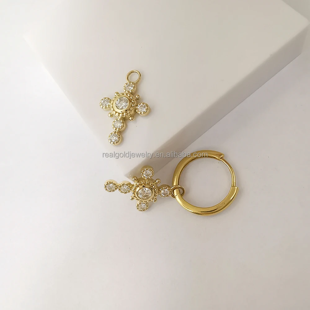 Customize Cute Solid 14k/18k Real Gold Accessory for Necklace DIY Gold Accessory Fine Jewelry Jewelry Findings & Components