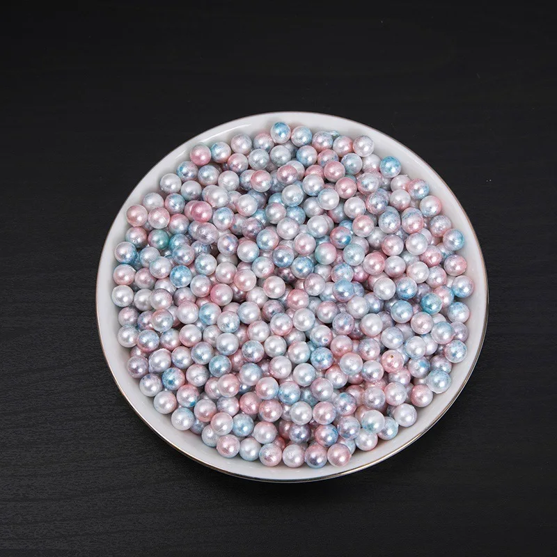 
New Arrival Wedding Makeup Box Decoration DIY Clothes Ingredients 8 mm No Hole Acrylic Decorative Pearl Beads 